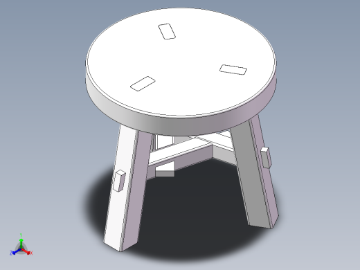 传统榫卯小板凳