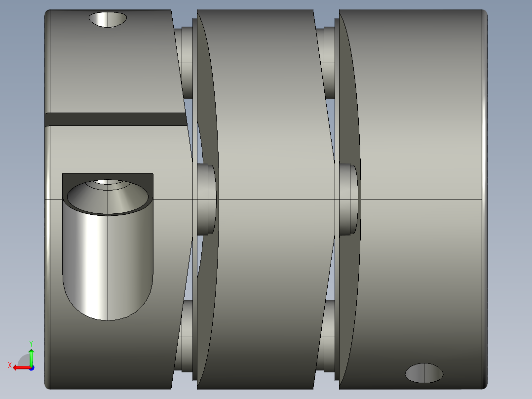联轴器XHW-19C-6x8后视图