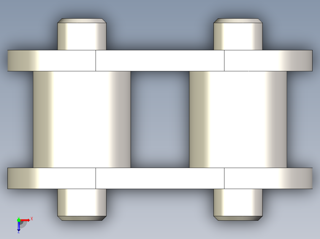 链条零件俯视图