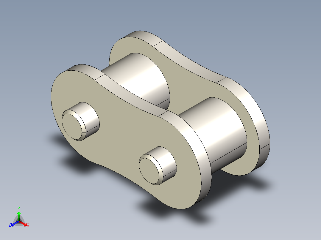 链条零件正等轴测图