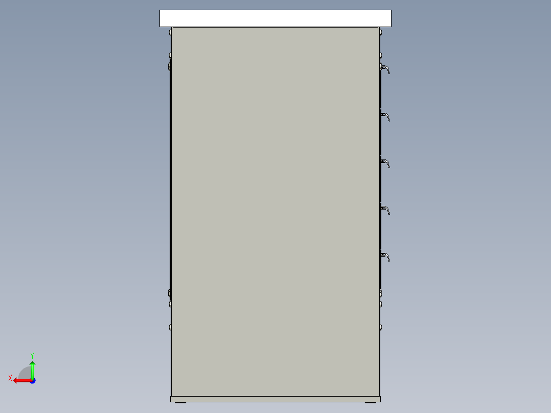 5抽屉工作台workbench-1-3-metre-with-5---sw后视图