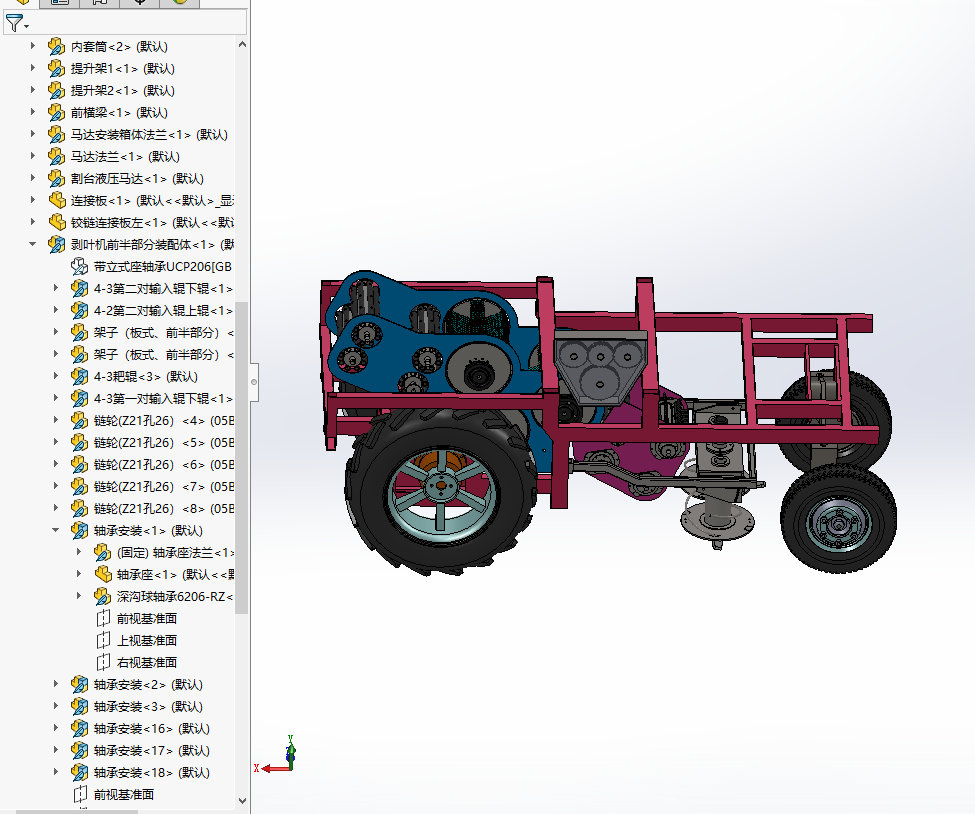 J1593-甘蔗收割机设计-收获机设计(三维 二维和说明书100