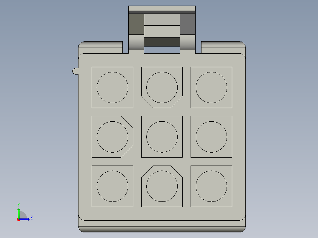 _MHMF_Connector_9_Pin_A6_14左视图