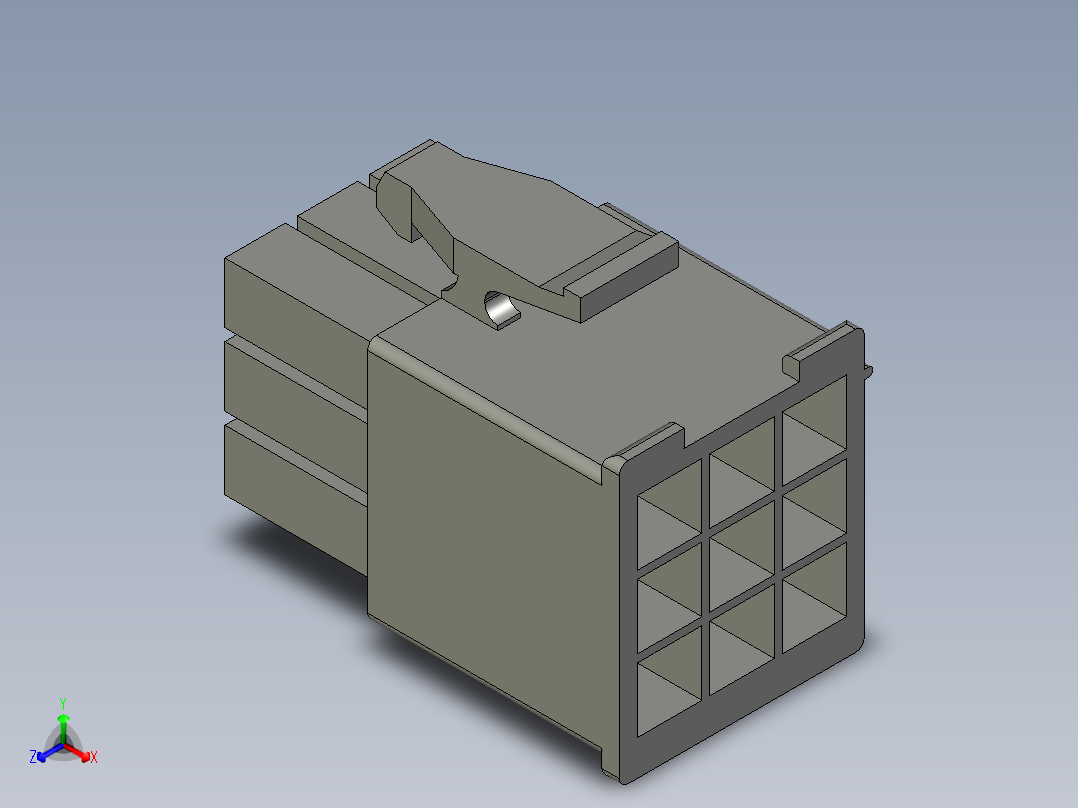 _MHMF_Connector_9_Pin_A6_14正等轴测图