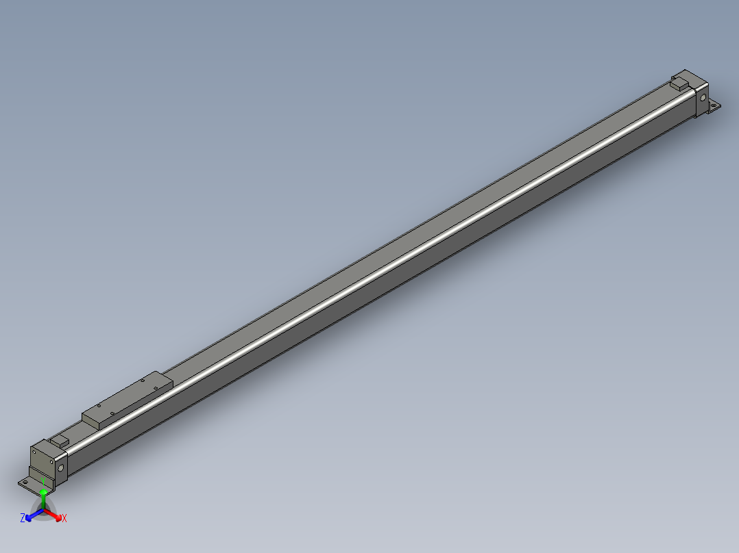 OSP-P-32-200-1100(带磁性)派克气动正等轴测图