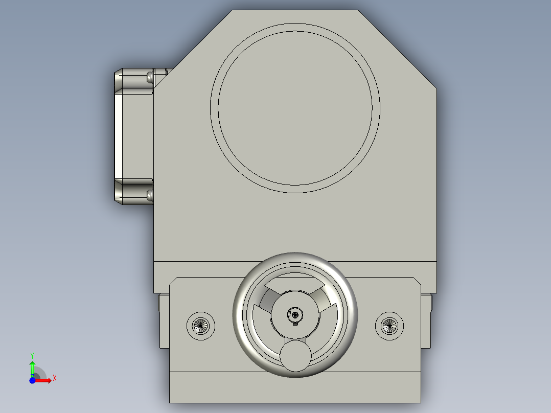 收丝仿轮电机前视图