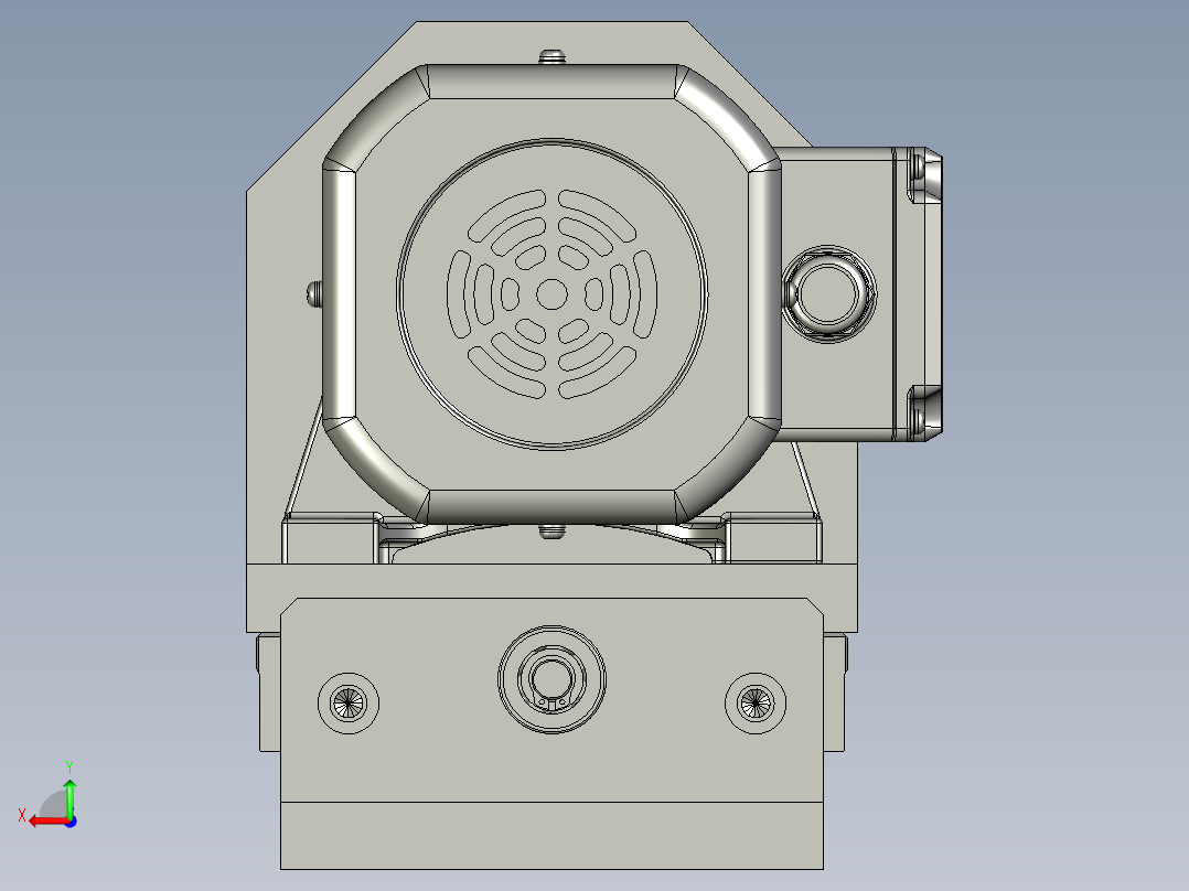 收丝仿轮电机后视图