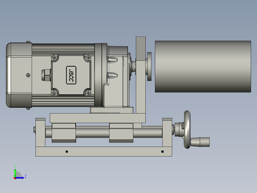 收丝仿轮电机左视图