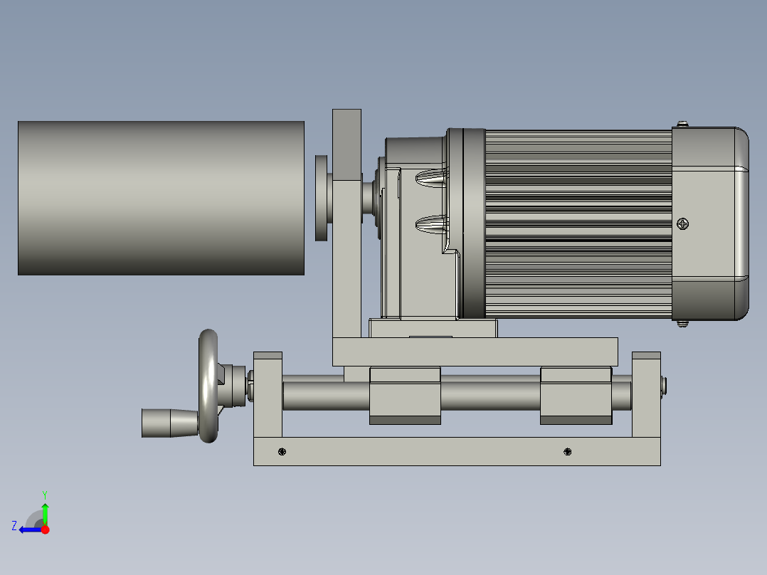 收丝仿轮电机右视图