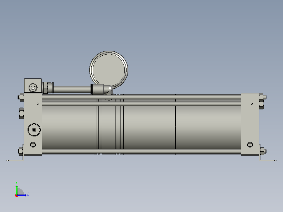 氮气氩气二氧化碳增压加压左视图