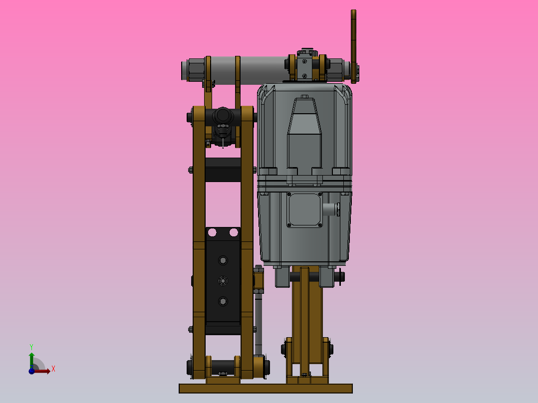 YP21系列电力液压盘式制动器YP21-500-630×30-ⅠA-CL.RL.WL.HL.H前视图