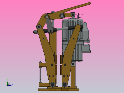 YP21系列电力液压盘式制动器YP21-500-630×30-ⅠA-CL.RL.WL.HL.H左视缩略图