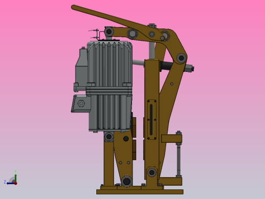 YP21系列电力液压盘式制动器YP21-500-630×30-ⅠA-CL.RL.WL.HL.H右视缩略图