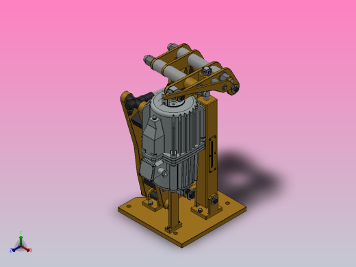 YP21系列电力液压盘式制动器YP21-500-630×30-ⅠA-CL.RL.WL.HL.H正等轴测缩略图