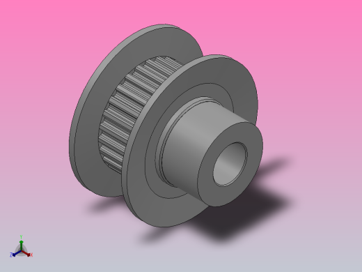 小凸缘型梯形齿同步带轮MXL型_SMXLDC-26-025-dc6-A