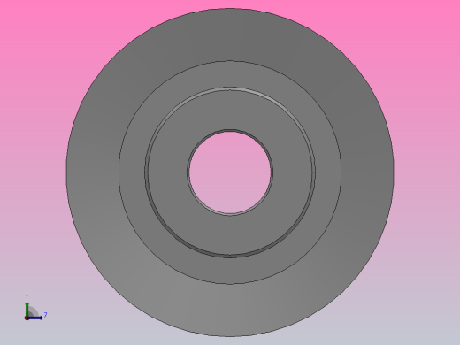 小凸缘型梯形齿同步带轮MXL型_SMXLDC-26-025-dc6-A左视缩略图