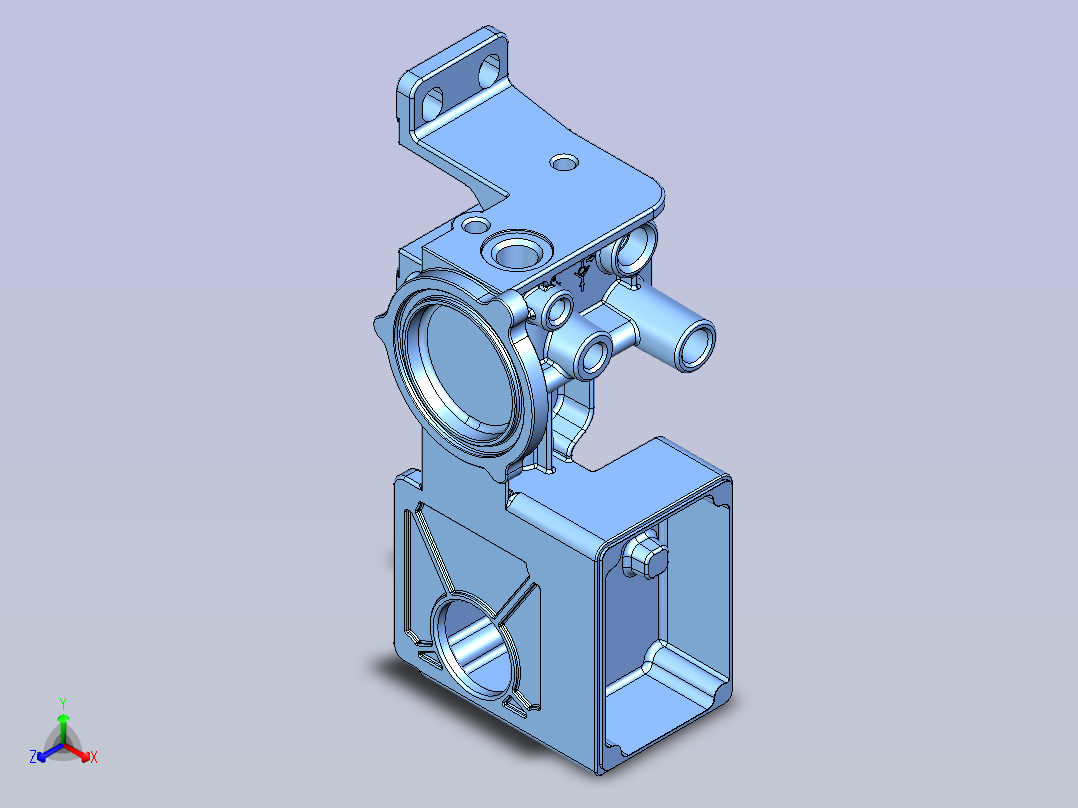 GEN泵座模型主视图