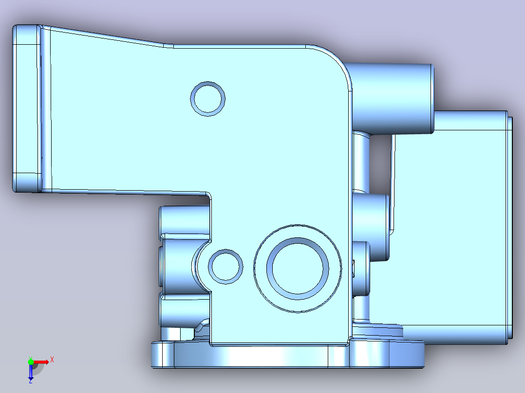 GEN泵座模型俯视图