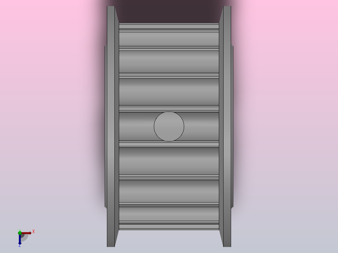 带顶丝圆孔标准型圆弧形齿同步带轮5GT型_S5GTHT-18-12-dt10-A俯视图