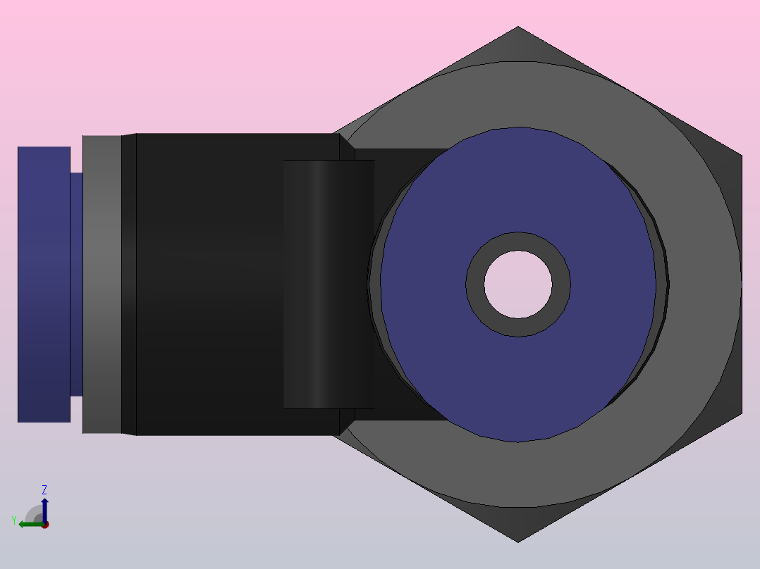 PD螺纹侧三通[PD04-03]后视图