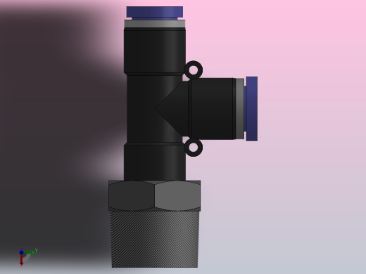 PD螺纹侧三通[PD04-03]俯视缩略图