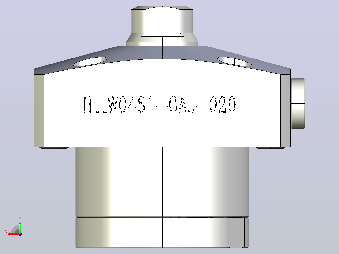 HLLW0481-CAJ-020拉式气检夹紧器后视图