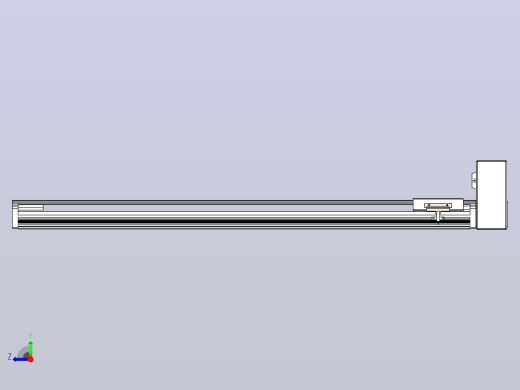 皮带直线轴半封闭可选导轨TPA-HNB-105D-90-L800-LU-Y-P20-N3右视缩略图