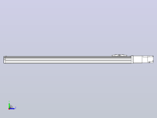 滚珠丝杠直线轴内置导轨TPA-GCR-40-1210C-L600-M-M10-N3左视缩略图