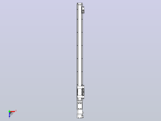 滚珠丝杠直线轴内置导轨TPA-GCR-40-1210C-L600-M-M10-N3俯视缩略图