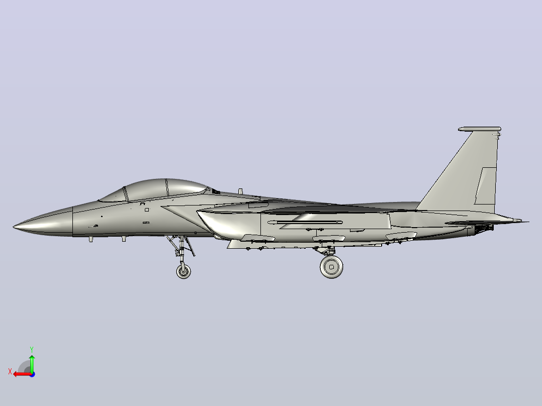 F-15E攻击鹰后视图