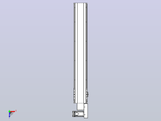 皮带直线轴半封闭可选导轨TPA-HNB-140D-120-L800-MR-C-P40-N3俯视缩略图