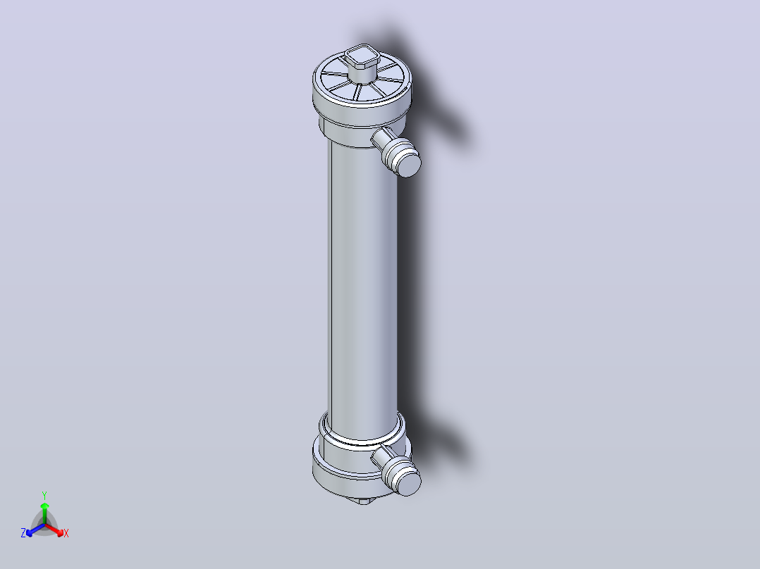 透析过滤器正等轴测图