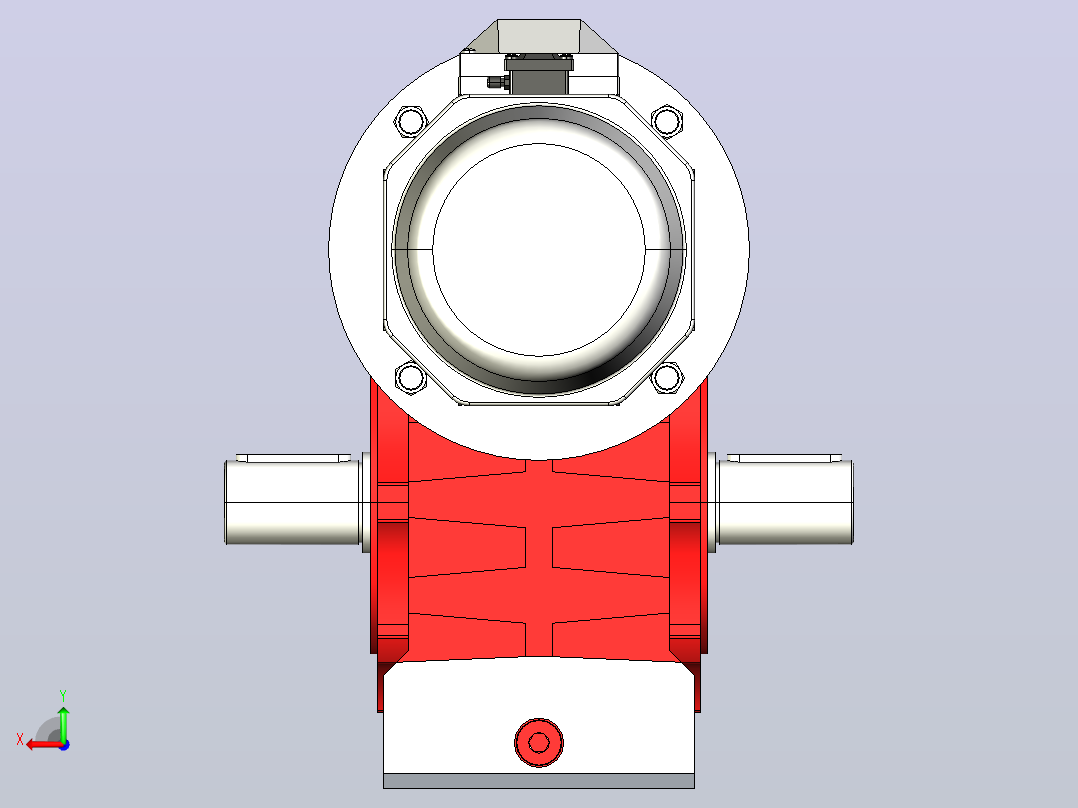 NMRV150蜗轮蜗杆减速机[RV150-E-80-3kW-A1-SZ]后视图