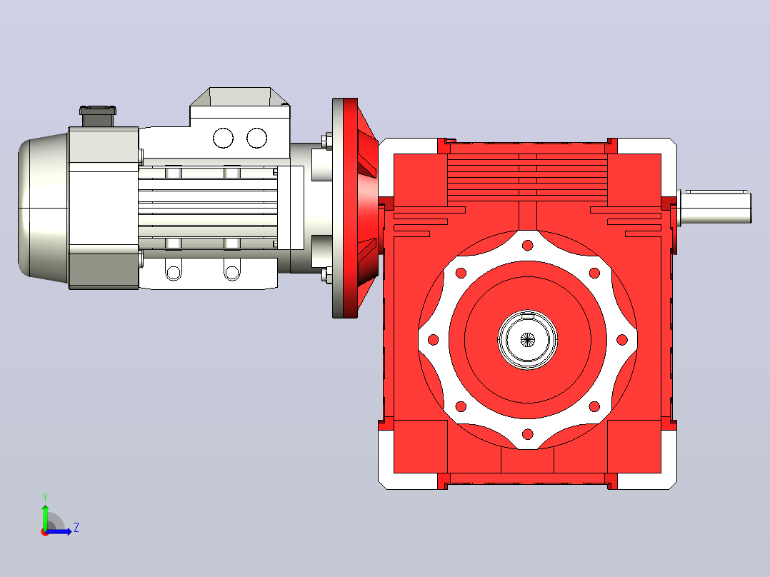 NMRV150蜗轮蜗杆减速机[RV150-E-80-3kW-A1-SZ]左视图