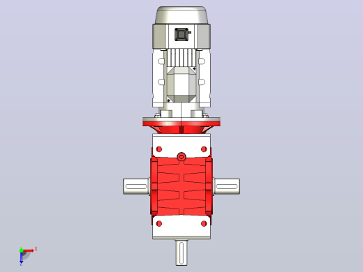 NMRV150蜗轮蜗杆减速机[RV150-E-80-3kW-A1-SZ]俯视缩略图