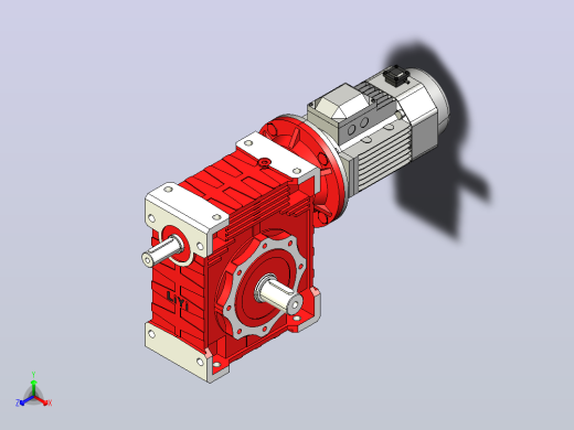 NMRV150蜗轮蜗杆减速机[RV150-E-80-3kW-A1-SZ]正等轴测缩略图