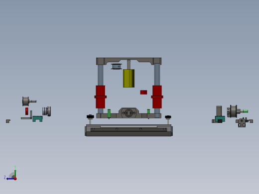 同步带传动的移载机构右视缩略图