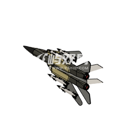 military jet plane喷气式飞机简易模型缩略图