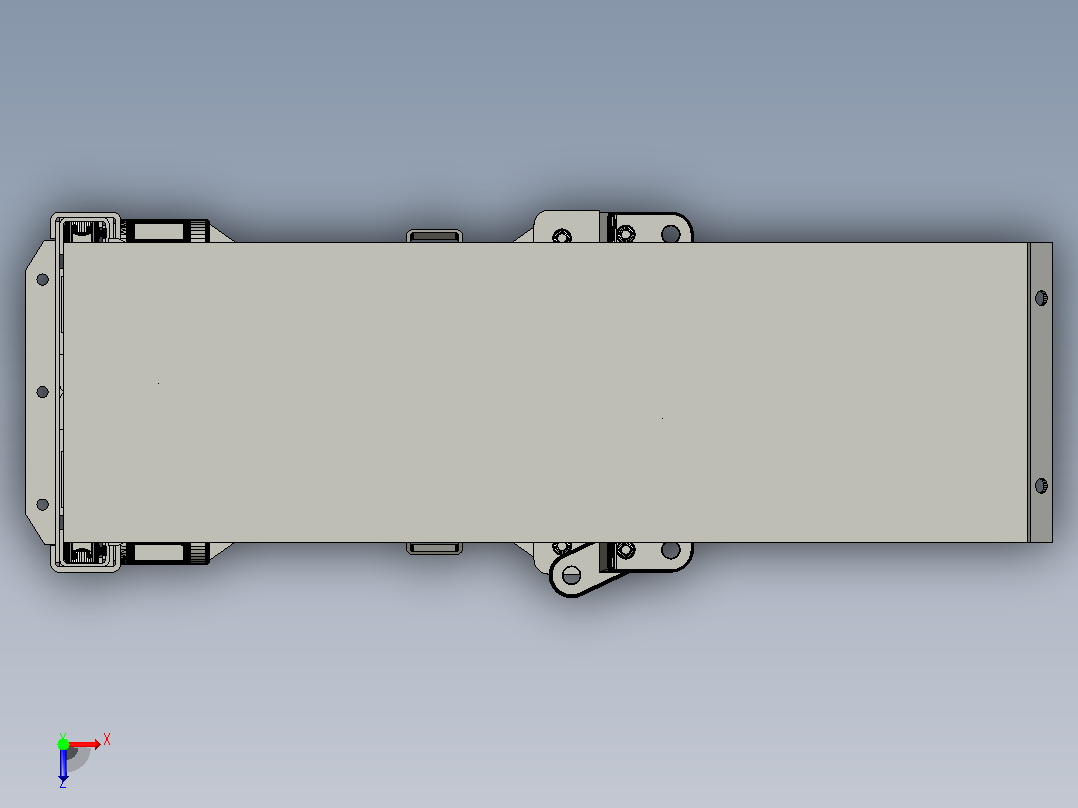 掩护式支架是为工作空间顶板支护和保护采空区破碎岩石、综放控制顶板而设计的俯视图