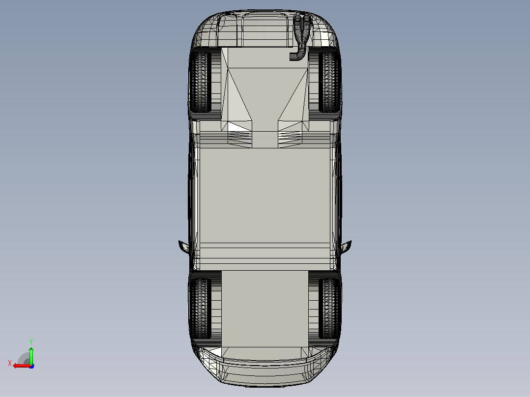JEEP 轿车造型后视图
