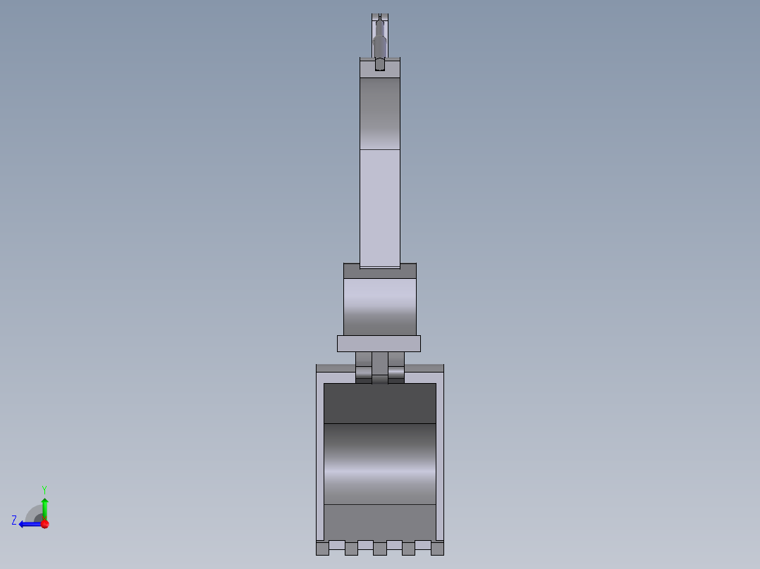 WY100液压履带挖掘机总体及工作装置设计及运动仿真(sw+说明书+cad)右视图