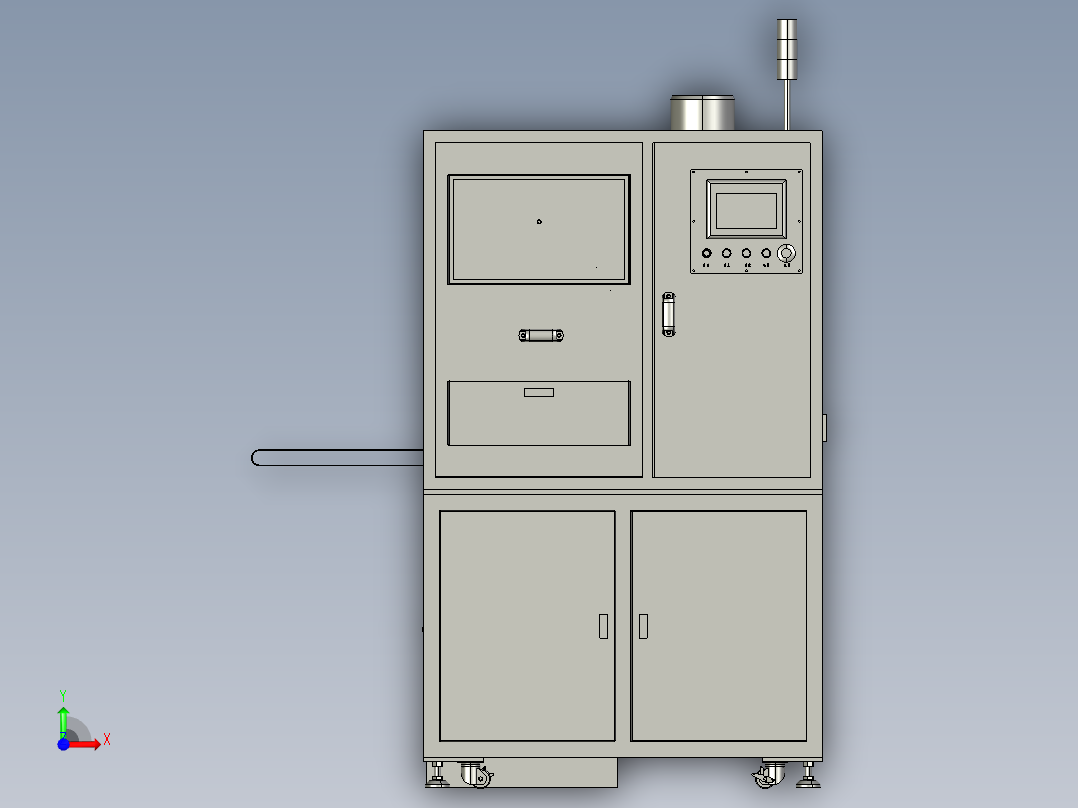 激光分板机 前视图