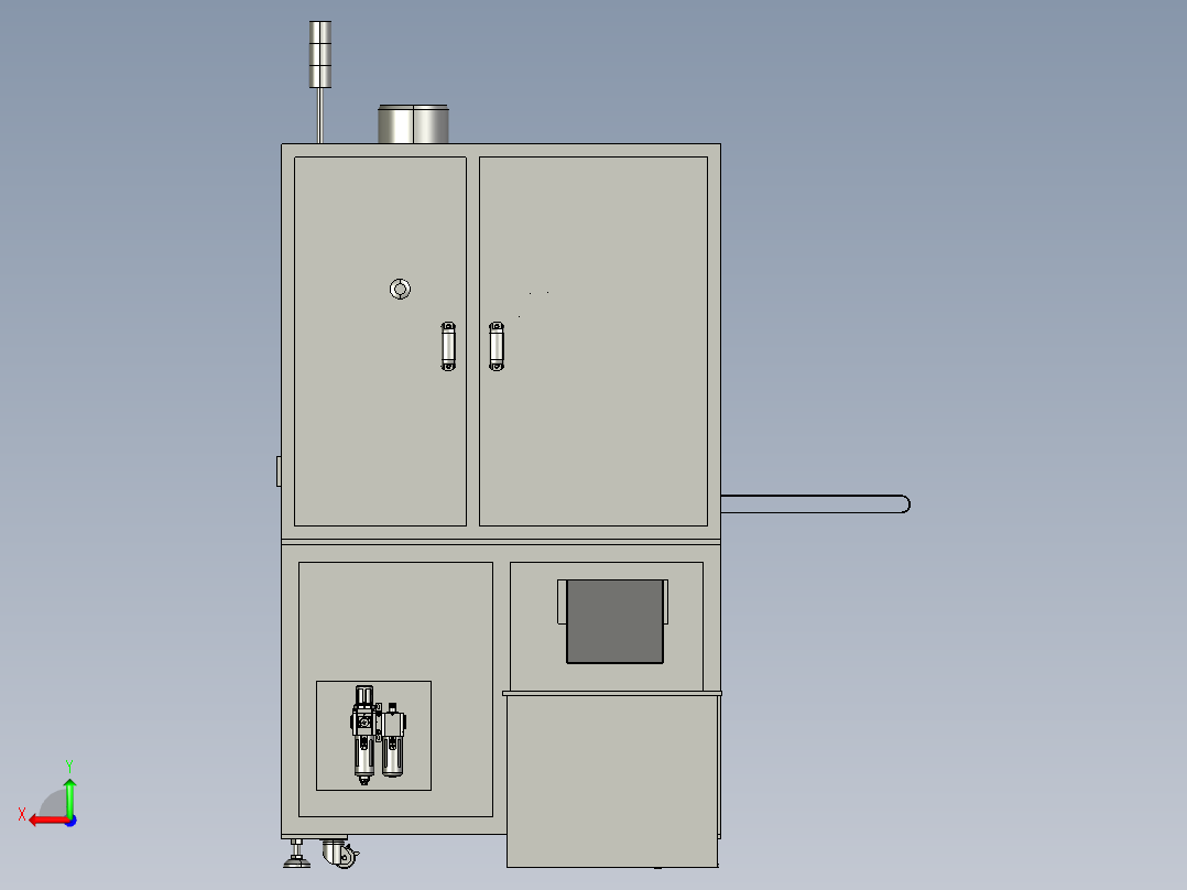激光分板机 后视图