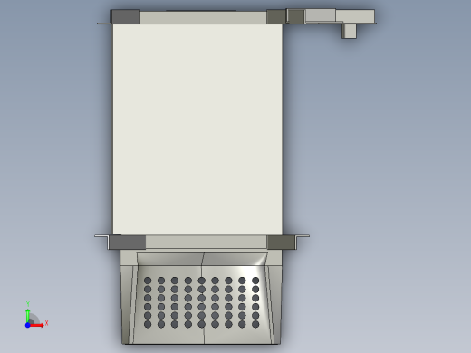 小型玉米脱粒机3D模型前视缩略图