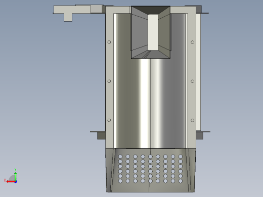 小型玉米脱粒机3D模型后视缩略图