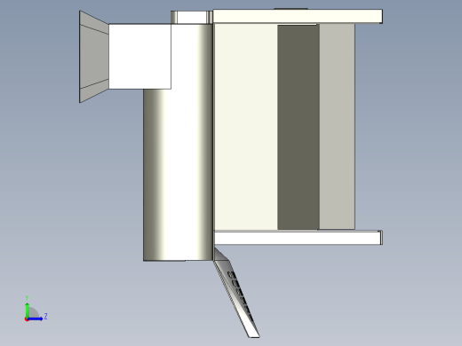 小型玉米脱粒机3D模型左视缩略图