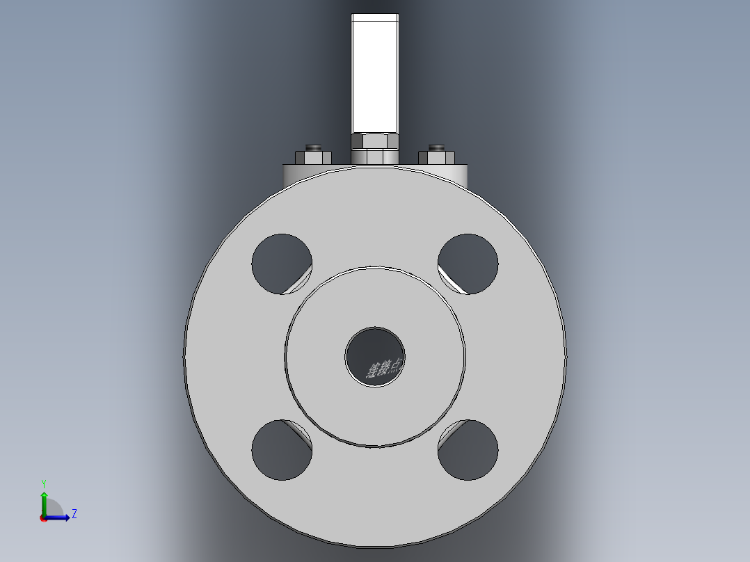 法兰球阀-316 DN15-DN200左视图