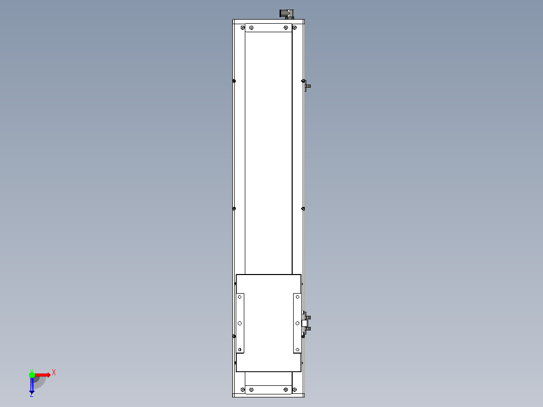 Toyo东佑达直线模组-ECH17-550-BM-400W+煞車俯视图