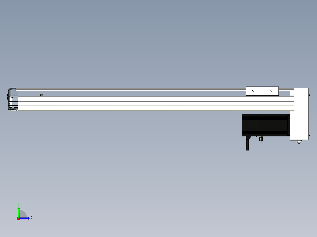 Toyo东佑达直线模组-ETH10-600-BM-200W+煞車左视图