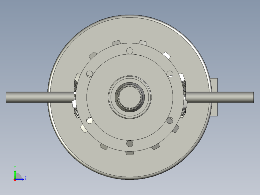 差速齿轮简易模型爆炸图3D图纸 Solidworks设计 附STEP左视缩略图